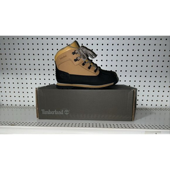 Timberland Other - Timberland Euro Hiker Shell Toe Boys Youth Leather Casual Boots Size 5 M Wheat